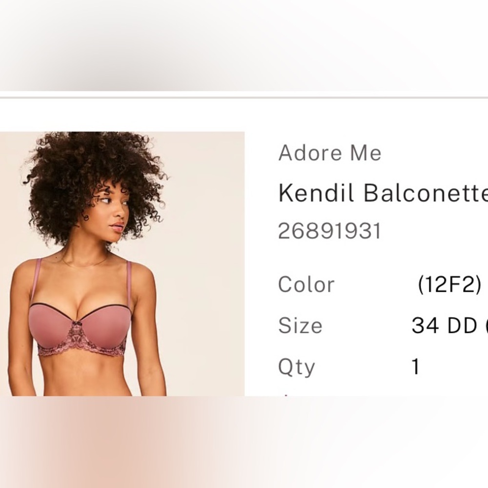 Victoria's Secret Pink Lace T-Shirt Bra